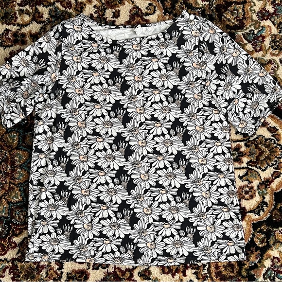 New Northwest Daisy Gathered Sleeve Top M - Picture 4 of 10